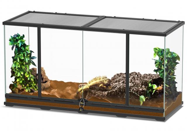 Terrarium 118x45x60 noir (retrait sur place uniquement)